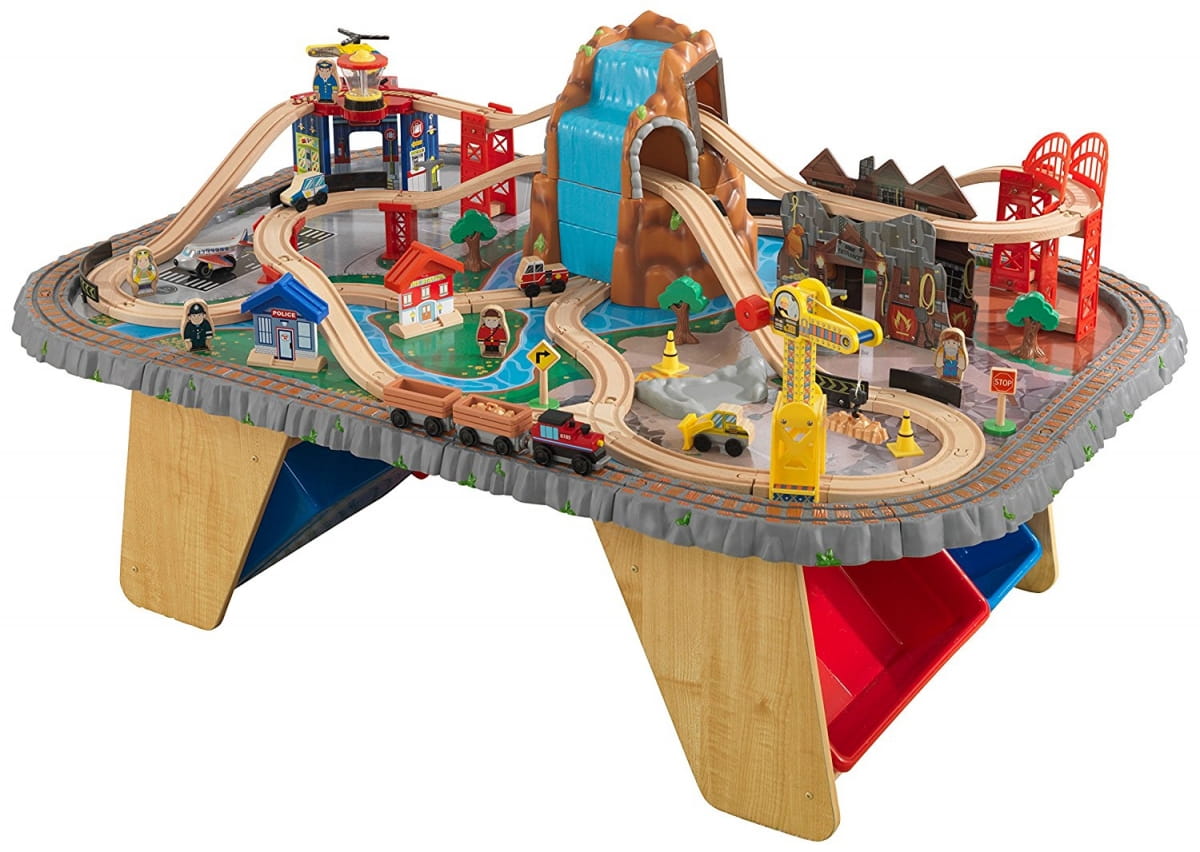      KidKraft   Waterfall Junction Train Set and Table