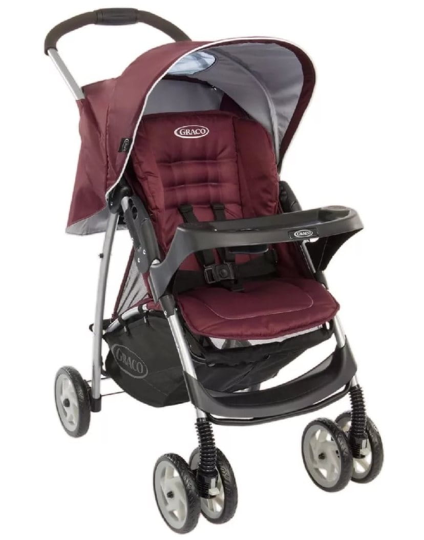    Graco Mirage W Parent tray and boot - Plum