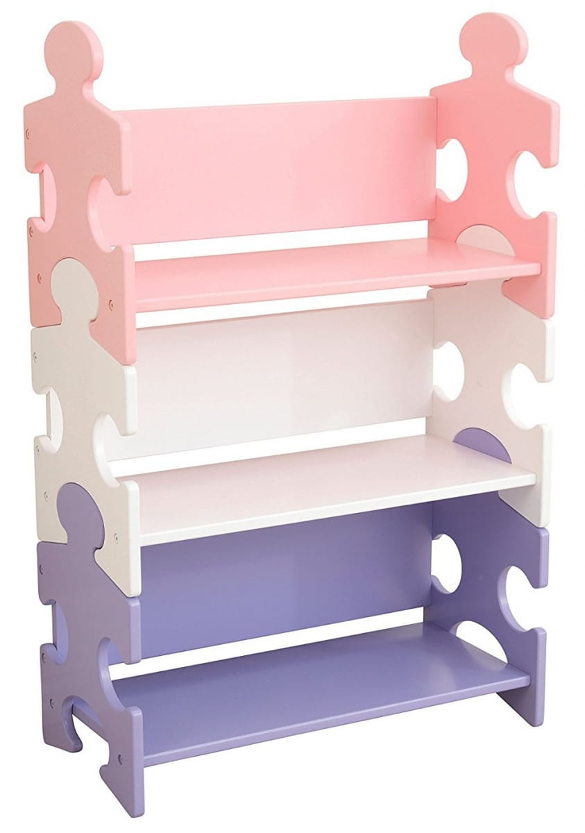    KidKraft   Puzzle Bookshelf - Pastel