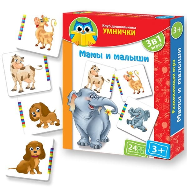 Фото Развивающая игра Vladi Toys Умнички Мамы и малыши