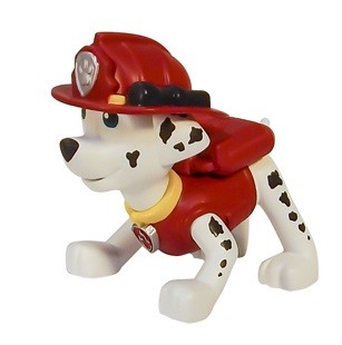 Фото Маленькая фигурка щенка Paw Patrol Щенячий патруль Маршал