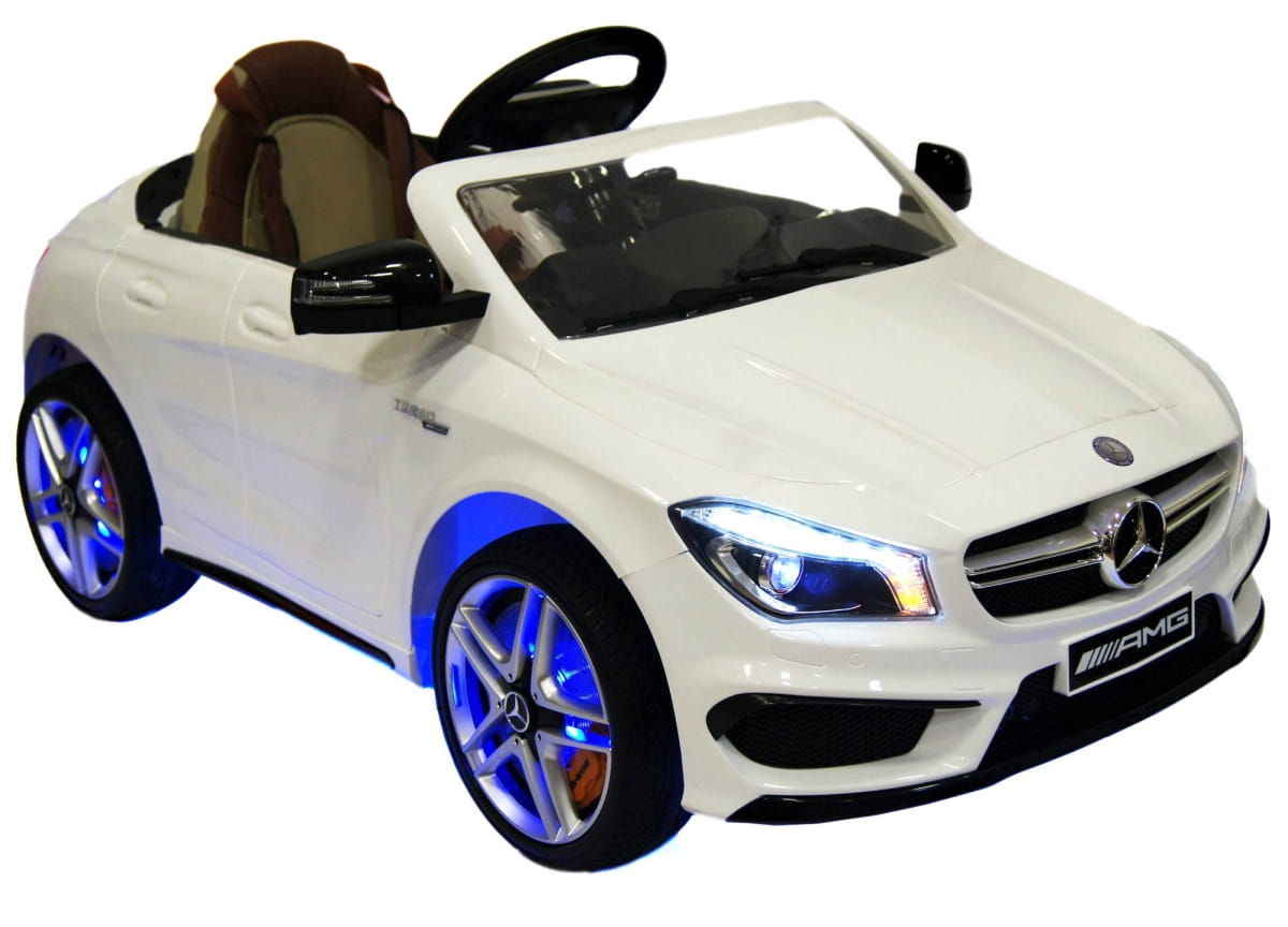 Электромобиль River Toys Mercedes-Benz CLA45 A777AA с дистанционным управлением - белый