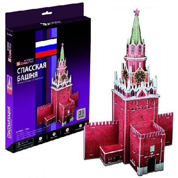 Фото Объемный 3D пазл CubicFun Спасская башня