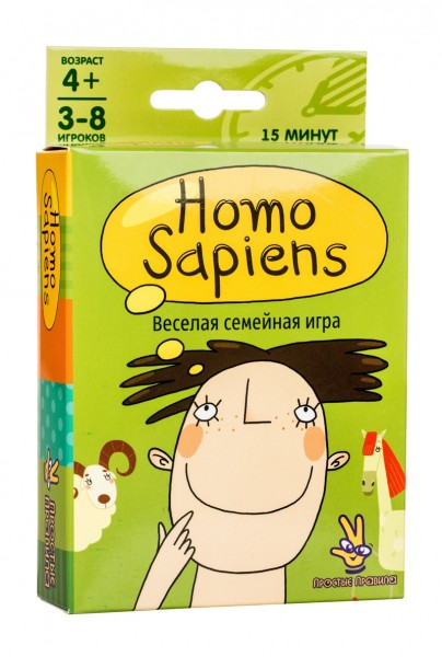 Развивающая настольная игра ПРОСТЫЕ ПРАВИЛА Homo sapiens (Гомо сапиенс)