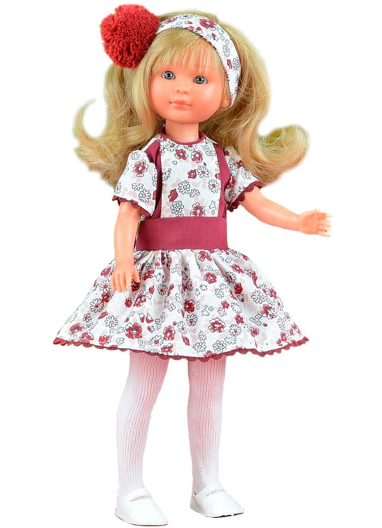 Кукла ASI Селия - 30 см (в бордово-белом платье)