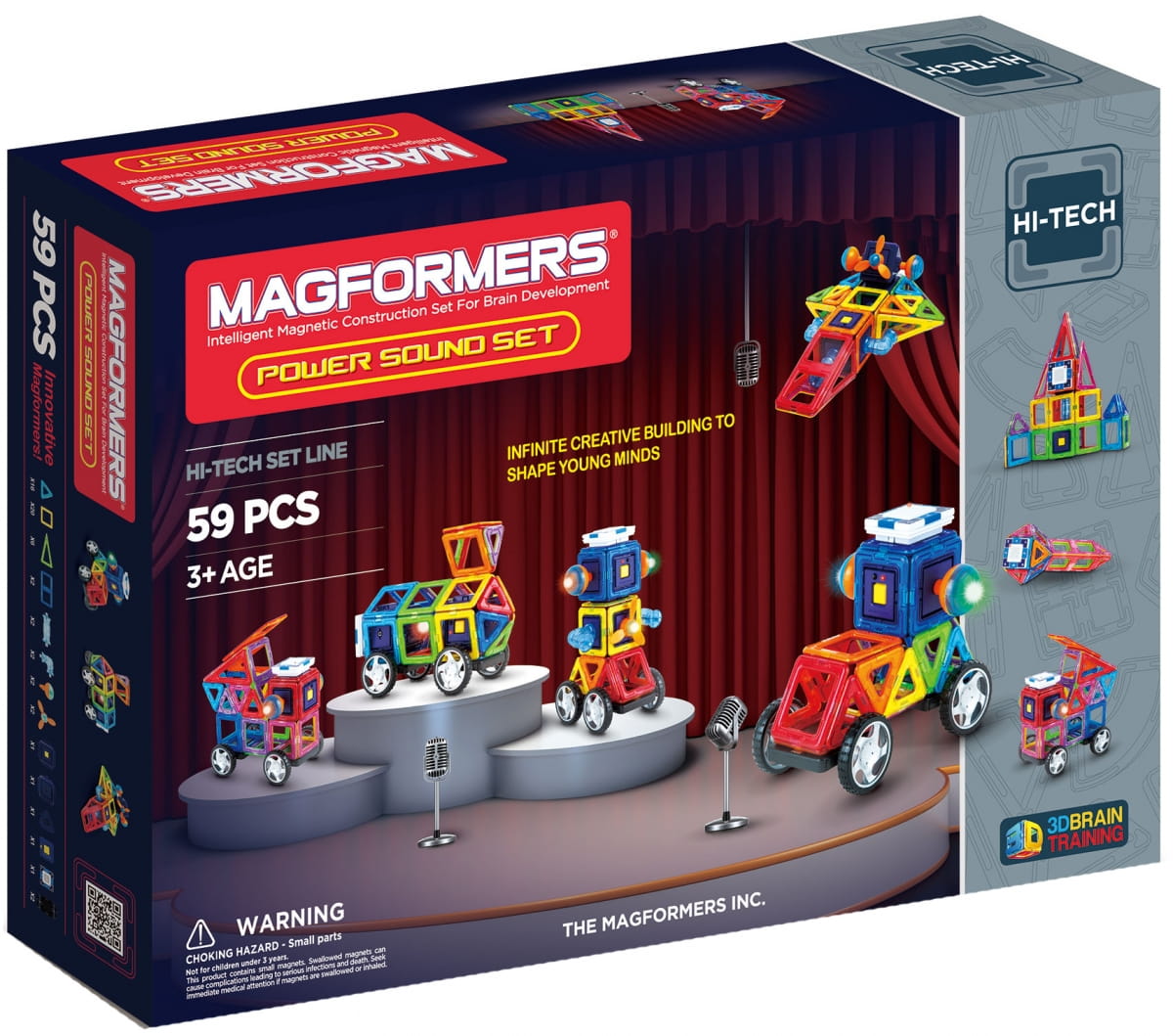 Фото Магнитный конструктор Magformers Power Sound Set (59 деталей)