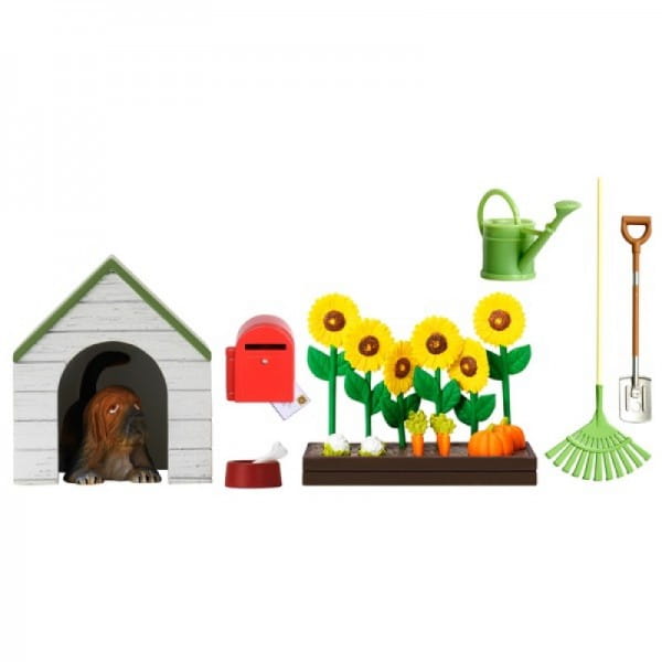 Фото Набор мебели для домика Lundby Смоланд Садовый комплект с питомцем