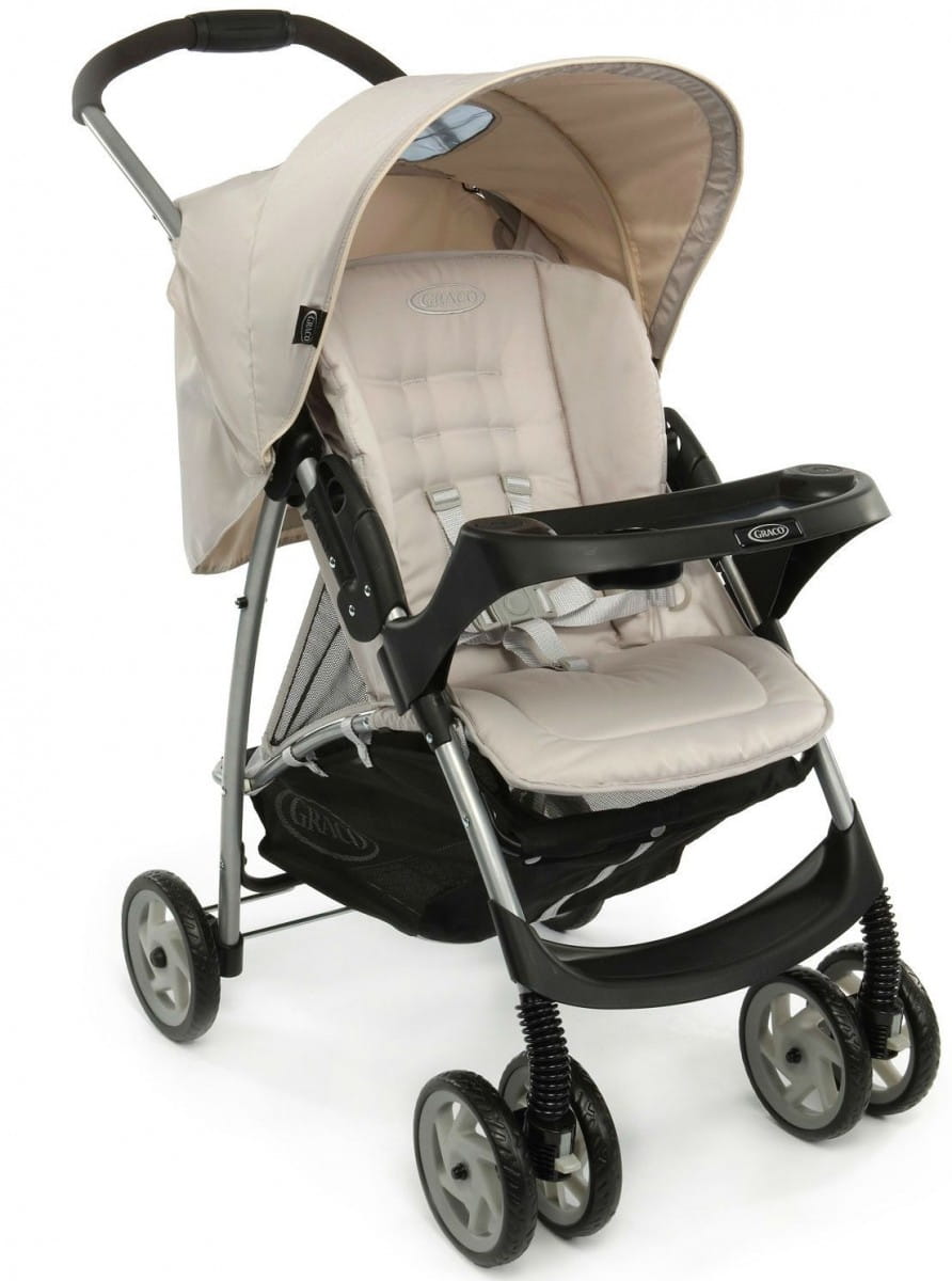    Graco Mirage W Parent tray and boot - Biscuit