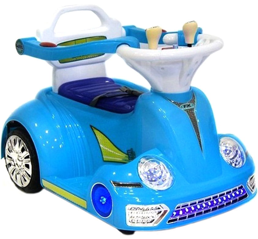 Детский электромобиль-ходунки River Toys - голубой