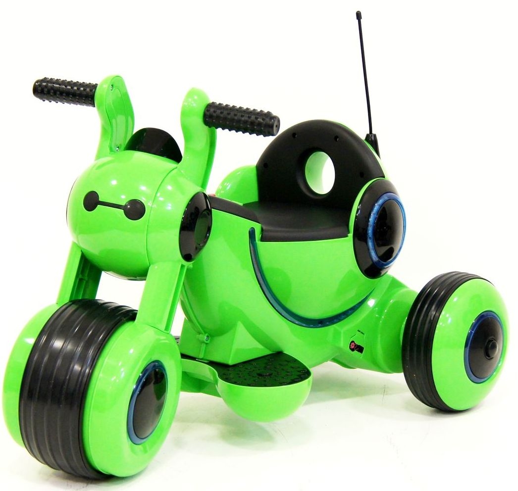 Фото Детский электромотоцикл RiverToys Moto HL300 - зеленый