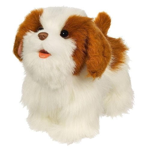 Фото Интерактивный ходячий щенок FurReal Friends - белый с рыжим (Hasbro)
