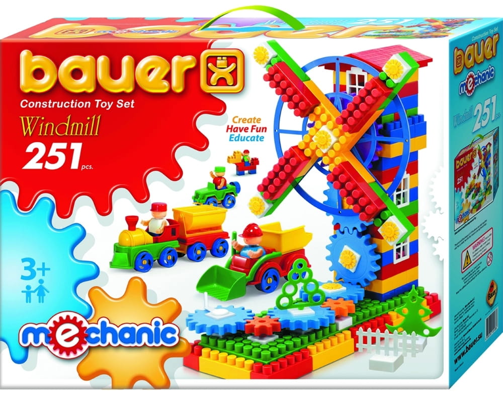 Фото Конструктор Bauer Mechanic Мельница - 251 деталь