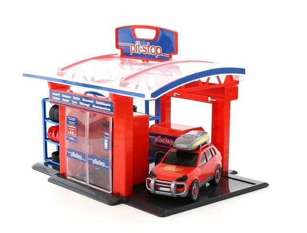 Игровой набор WADER Тюнинг-центр Pit-Stop (в пакете)