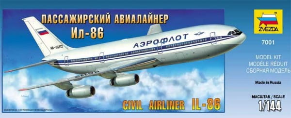 Фото Сборная модель Звезда Авиалайнер ИЛ-86 1:144