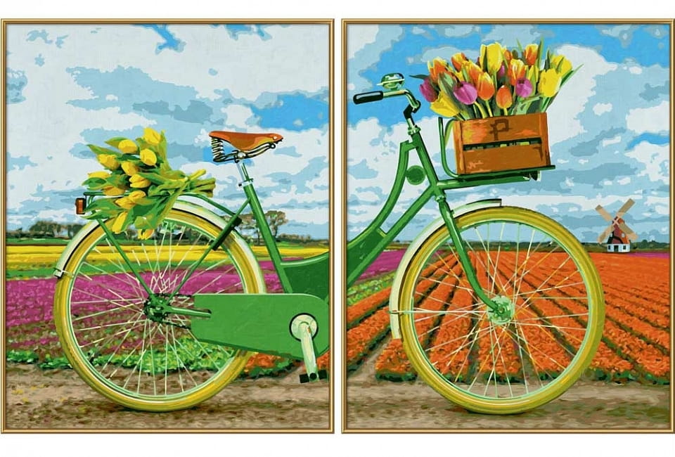 Раскраска по номерам SCHIPPER Голландский велосипед (диптрих)
