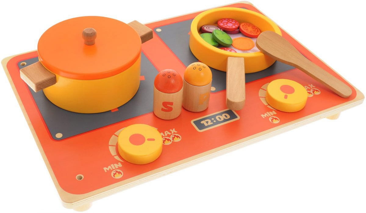Деревянный игрушечный набор VULPI-WOOD Кухня (плита)