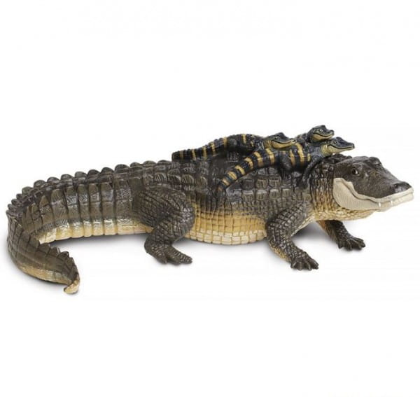 Фигурка SAFARI Крокодил с малышами XL