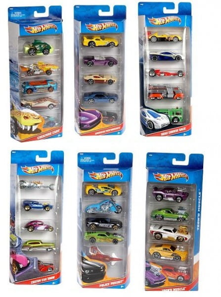 Подарочный набор HOT WHEELS из пяти машинок (Mattel)