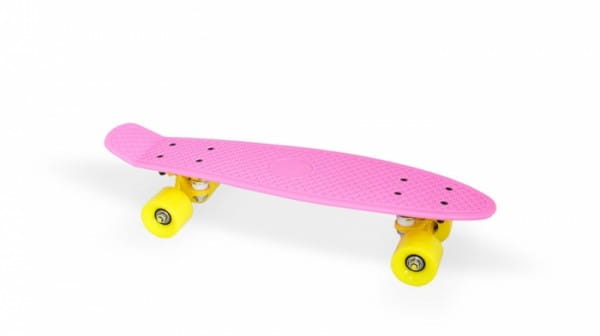 Скейт пластиковый MOOVE AND FUN 22х6" - розовый