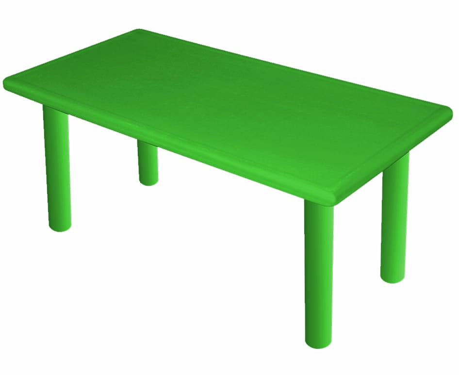 Большой пластиковый стол KING KIDS Королевский - зеленый