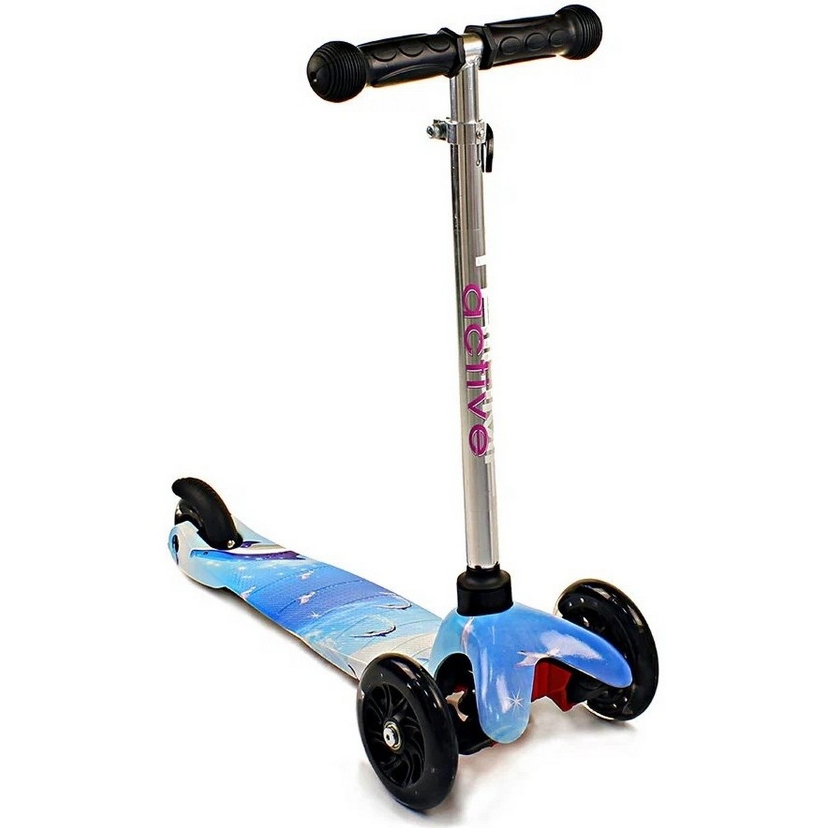 Фото Детский самокат Triumf Active Mini Up Flash Print SKL-06AHP Dolfin