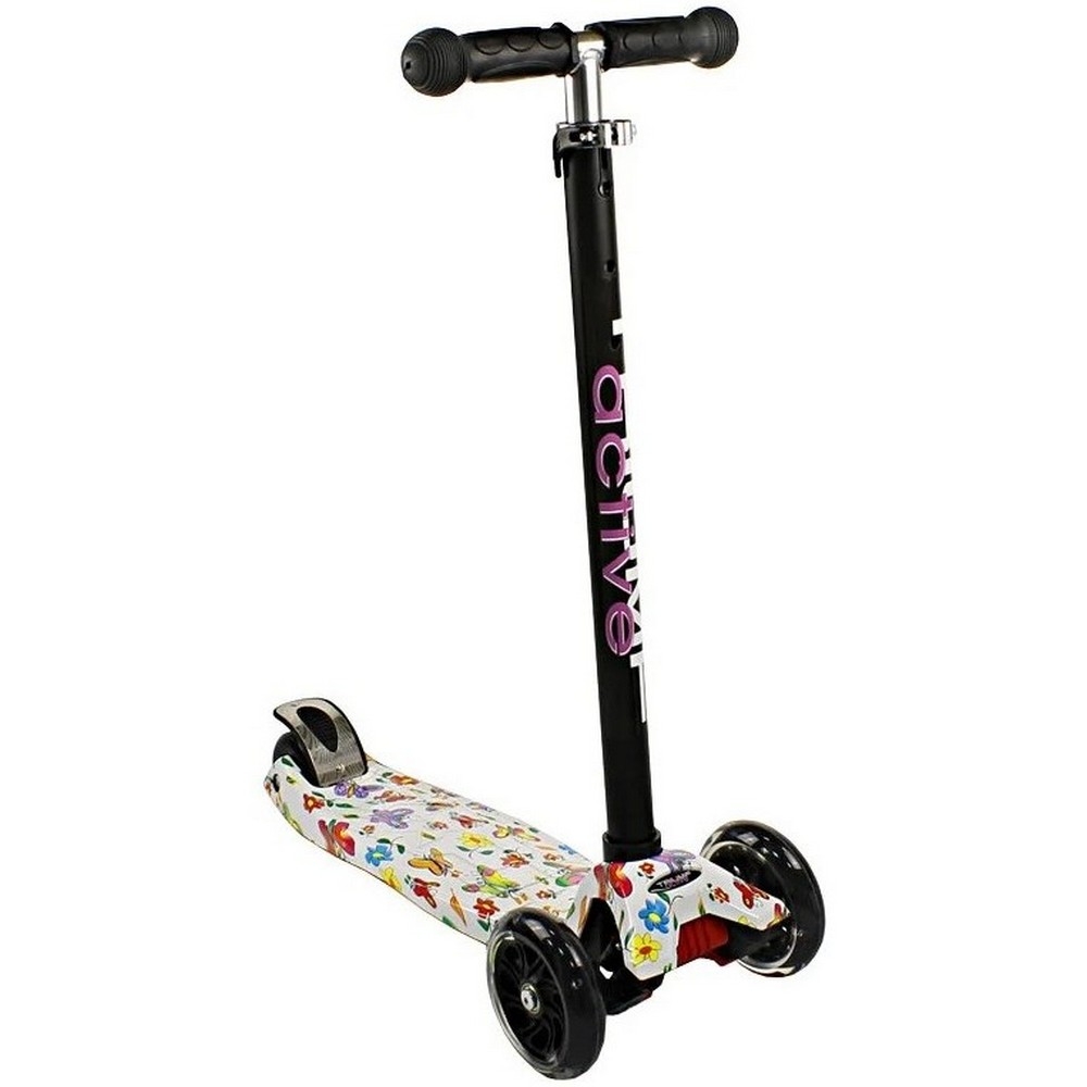 Фото Детский самокат Triumf Active Maxi Flash Print SKL-07LP Butterfly