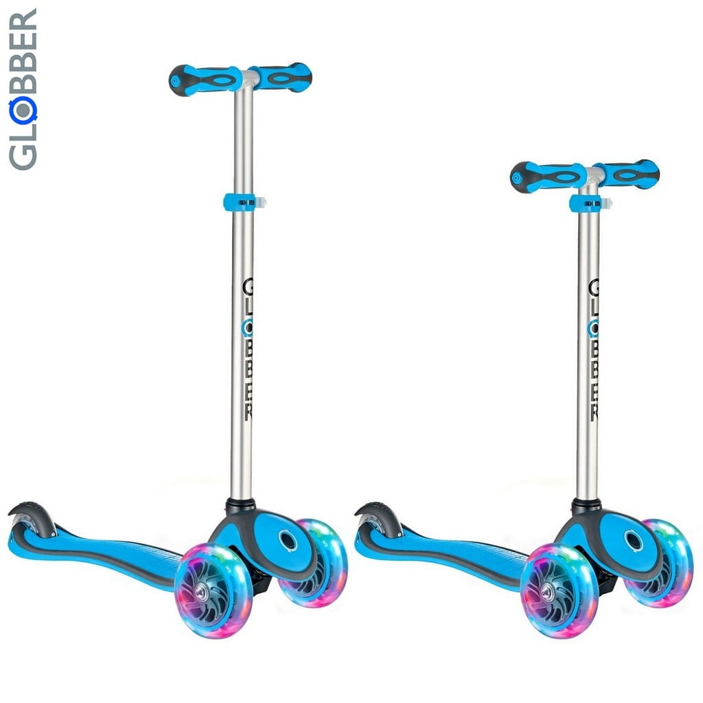 Самокат GLOBBER Primo Plus Titanium - Cyan Blue