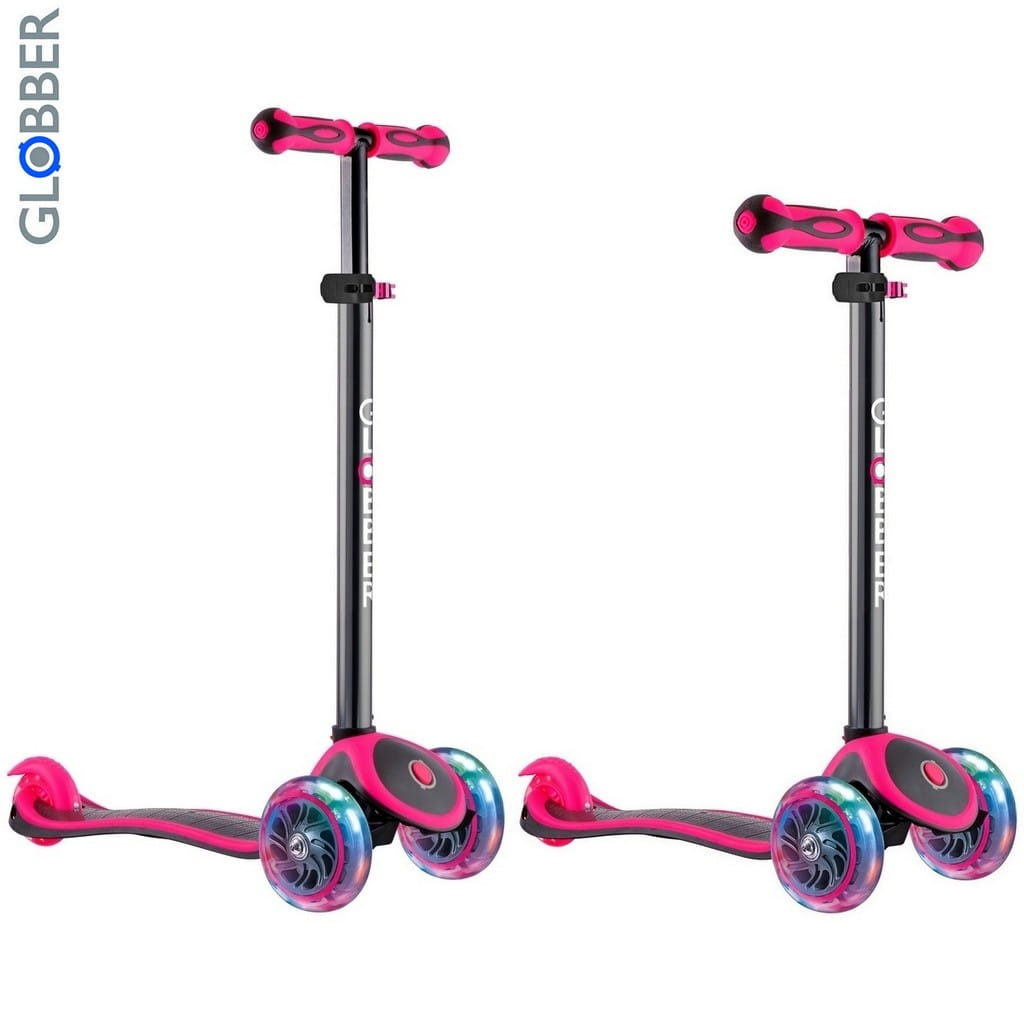 Самокат GLOBBER Primo Plus Titanium - Neon Pink