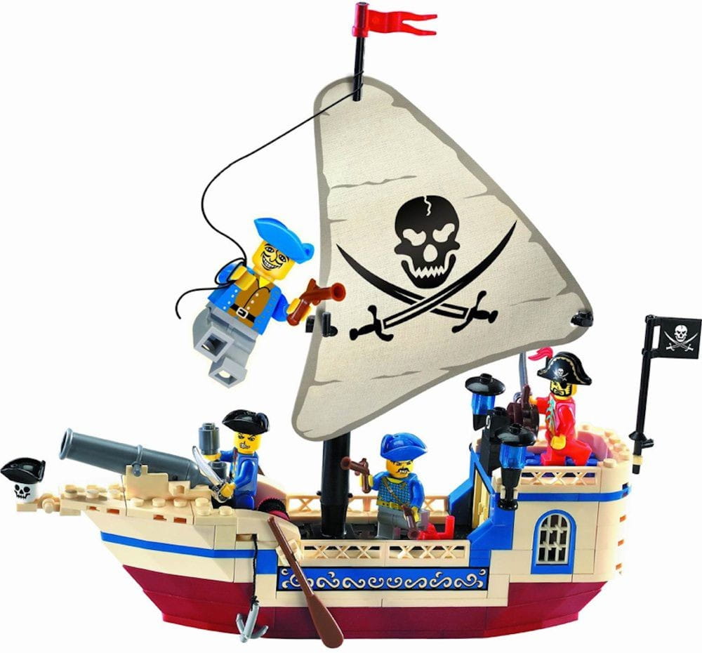 Конструктор ENLIGHTEN BRICK Pirates Series Пиратский корабль -188 деталей