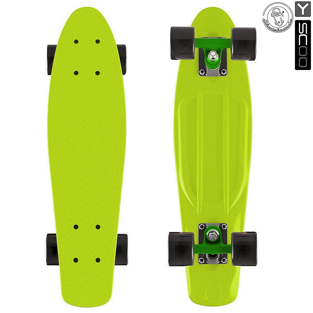   Y-Scoo Fishskateboard 22  - Lime-black