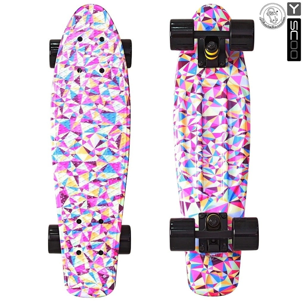 Скейтборд Y-SCOO Fishskateboard 22 дюйма - Rhombus