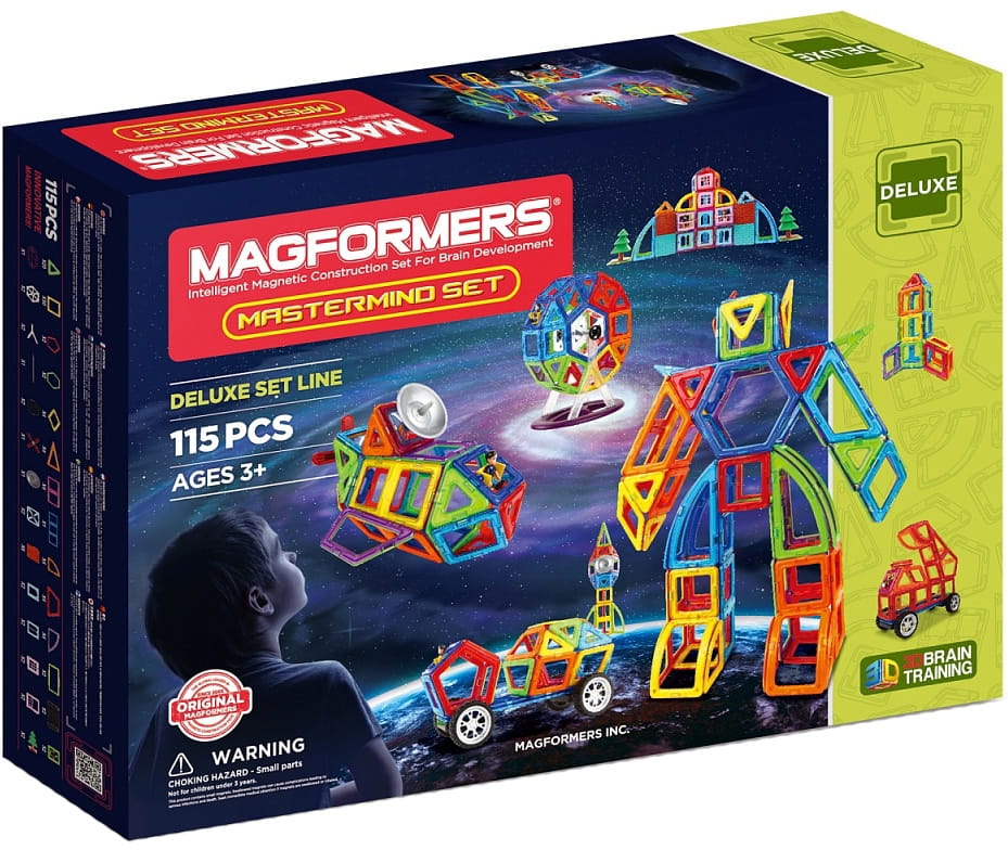 Фото Магнитный конструктор Magformers Mastermind set (115 деталей)
