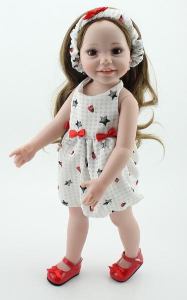 Кукла REBORN KIDS Звездочка - 50 см (в сарафане, с повязкой на голове и туфельках)