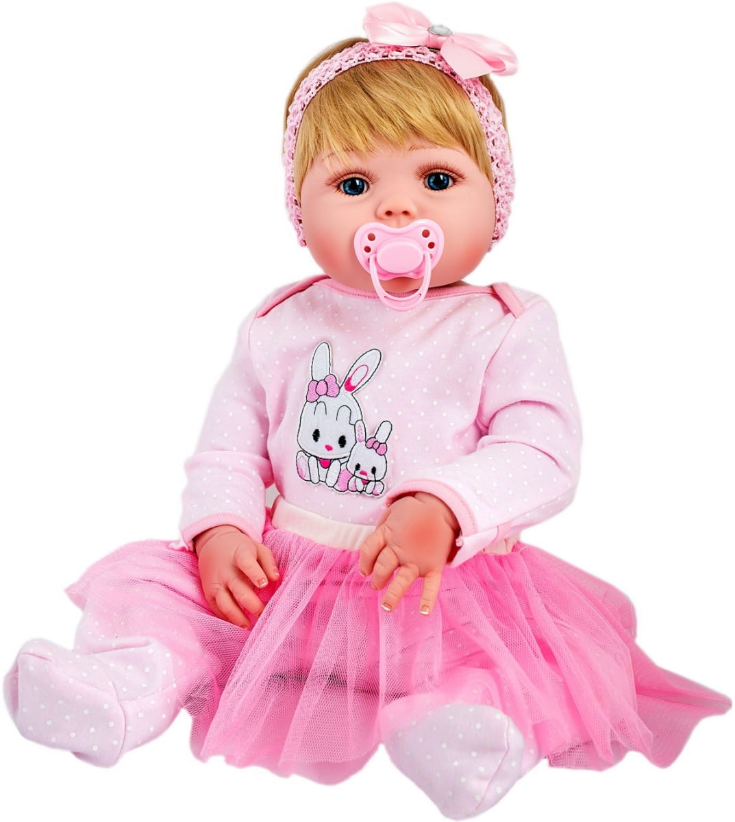 Детская кукла пупс. Кукла реборн "Фиалочка", 55 см. Реборн КИД.