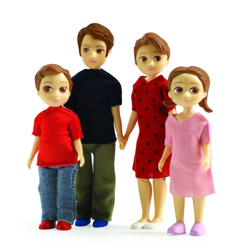 Игрушки про маму. Семья Гаспара и Роми набор кукол. Набор кукол Djeco семья. Кукольная семья Джеко. Фигурка человека.