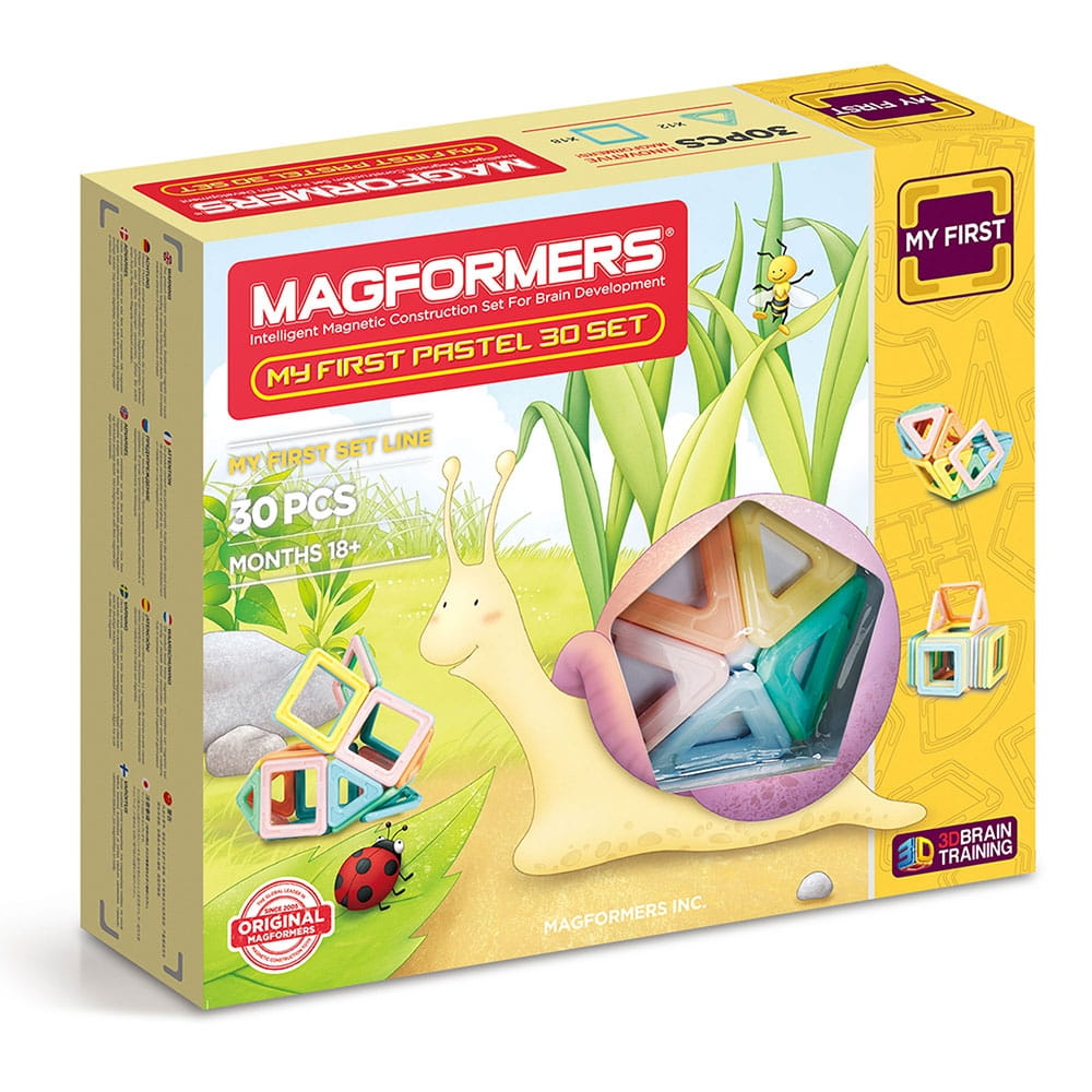 Магнитный конструктор MAGFORMERS My First Pastel Set (30 деталей)