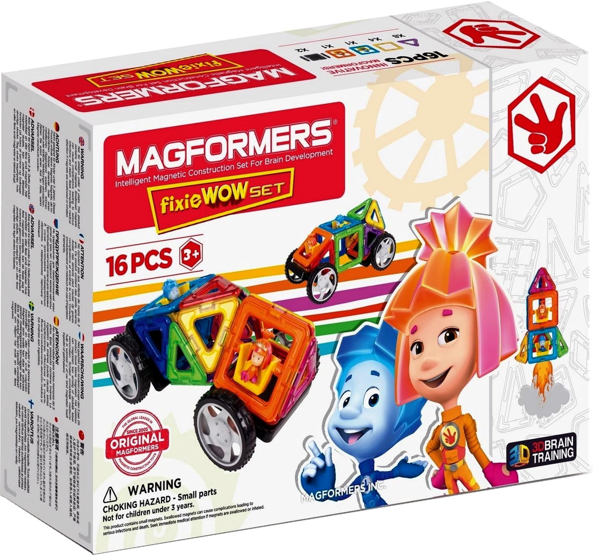 Магнитный конструктор MAGFORMERS Fixie Wow set (16 деталей)