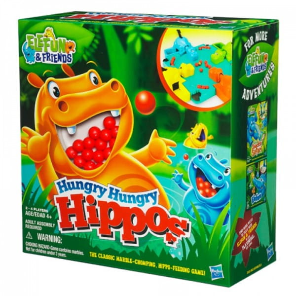 Настольная игра HASBRO Голодные бегемотики (Hungry Hippos)