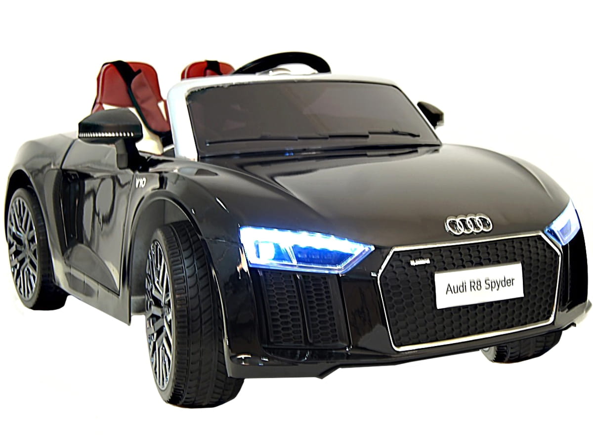 Электромобиль с дистанционным управлением River Toys Audi R8 - черный глянец