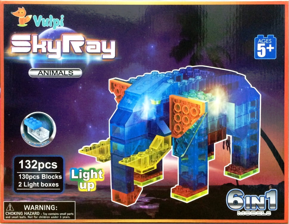 Светодиодный конструктор 6 в 1 SKY RAY В мире животных