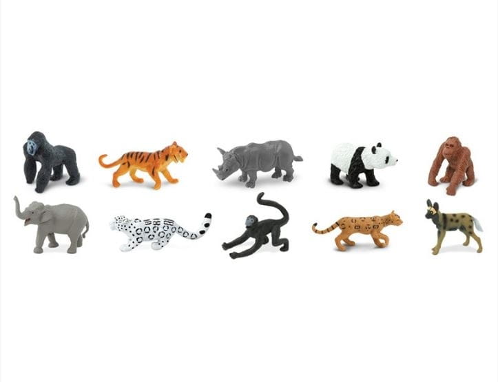 Набор SAFARI Вымирающие виды животных Земли - 10 штук