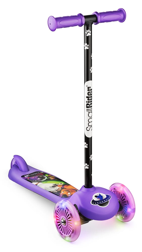 Самокат SMALL RIDER 2 в 1 Cosmic Zoo Scooter Flash - фиолетовый