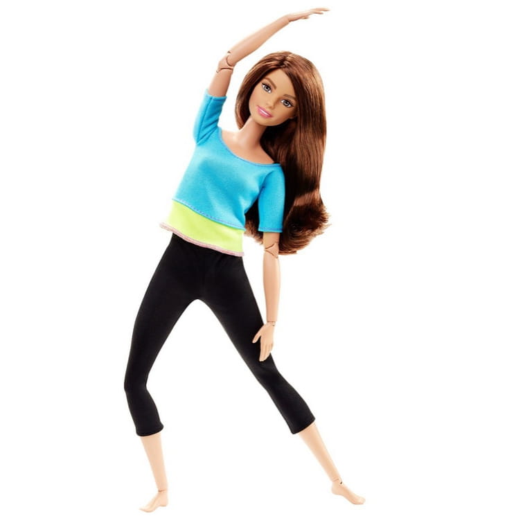 Кукла BARBIE Барби Безграничные движения - в голубой футболке (Mattel)