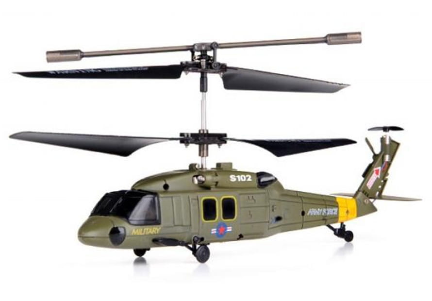 Фото Радиоуправляемый вертолет Syma S102 Gyro Black Hawk UH-60 1:64