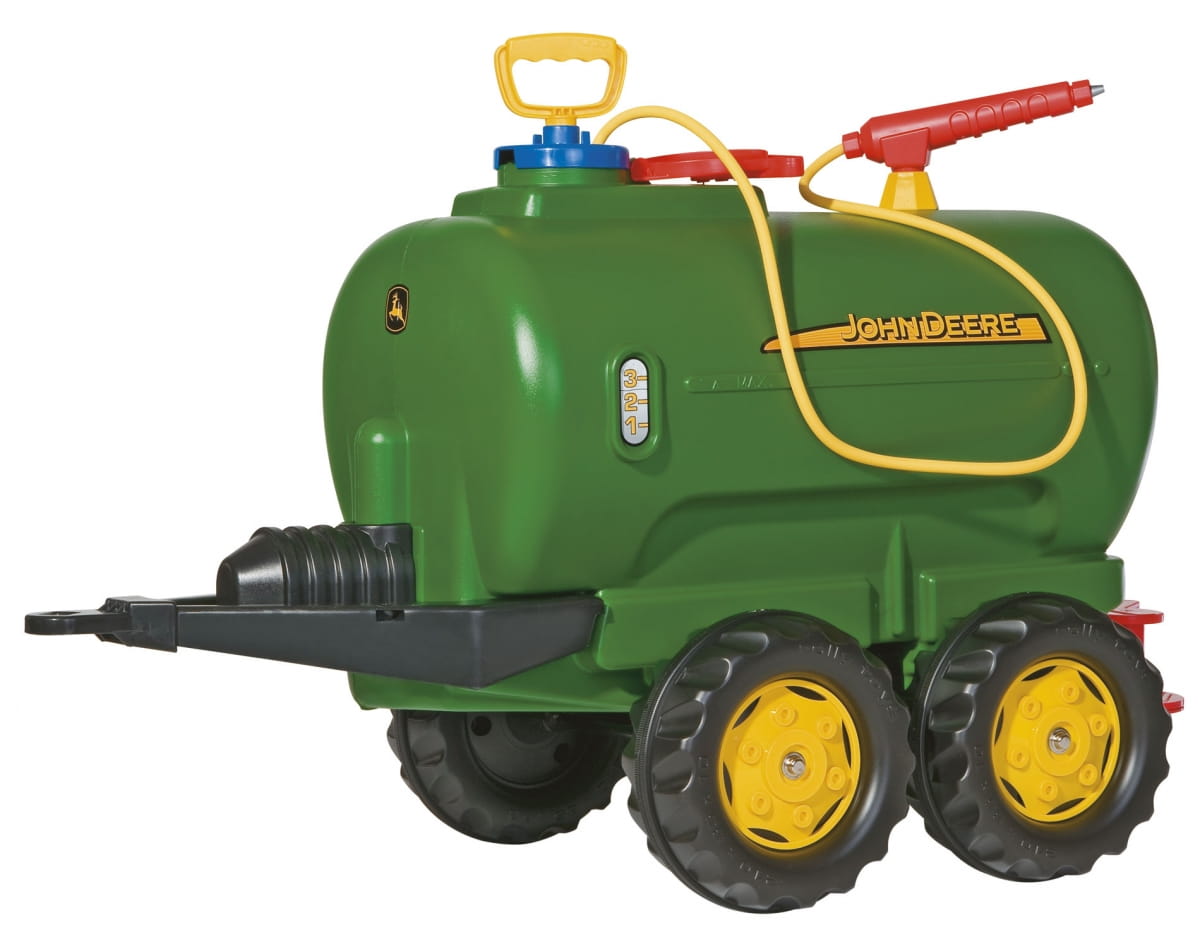 Цистерна с помпой для педального трактора ROLLY TOYS Tanker John Deere - зеленая
