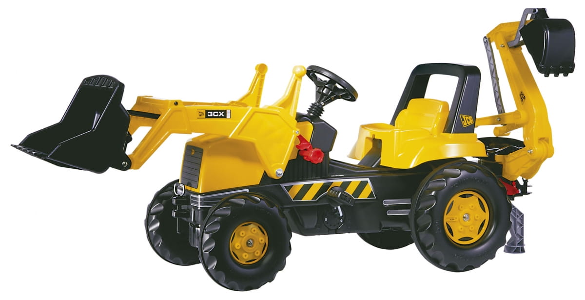 Педальный трактор ROLLY TOYS Junior JCB Backhoe Loader