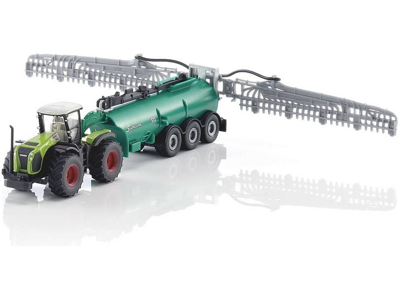 Трактор SIKU Claas Xerion с вакуумным танкером 1:87