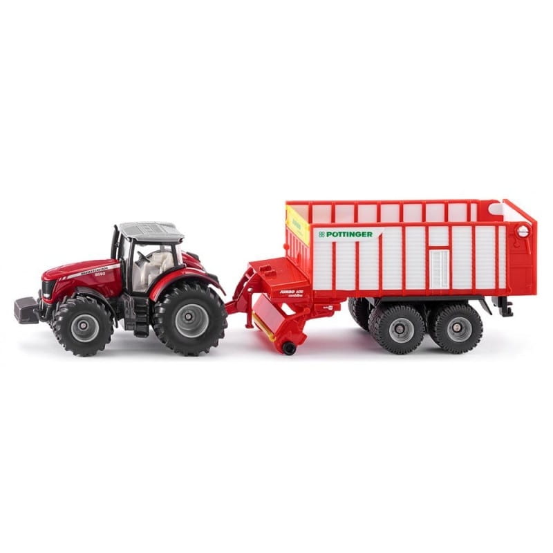 Трактор SIKU Massey Ferguson с кузовом Poettinger Jumbo