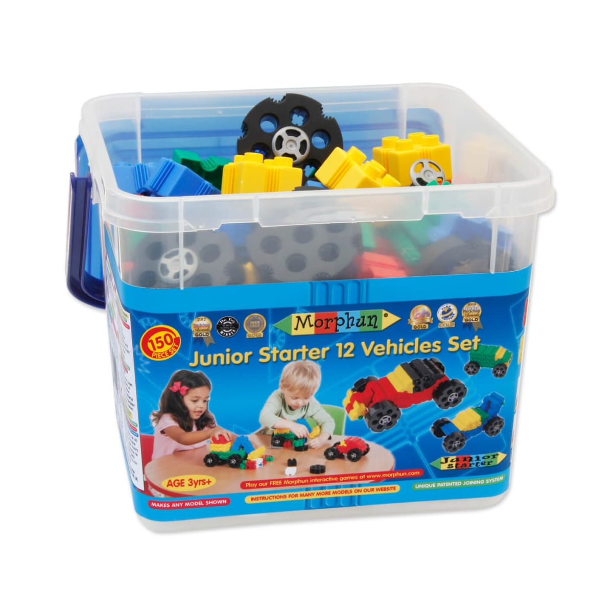 Конструктор MORPHUN Junior Starter 12 Vehicle Set (150 деталей)