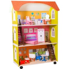 Кукольный домик с мебелью SunnyToy Лесная сказка